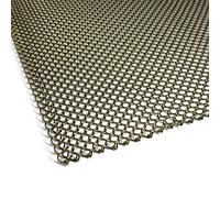 Midwest Hearth Fireplace Screen Mesh Curtain Fireplace Cover. 2 Panels Each 24'' Wide. includes Screen Pulls. Made in USA (27'' H x 24'' W, Antique Brass)