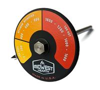Midwest Hearth Probe Thermometer for Wood Stove with Double Wall Flue Pipe