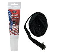 Midwest Hearth Wood Stove Replacement Gasket Kit for Woodburning Stoves - Graphite Impregnated Fiberglass Gaskets and Adhesive (5/8" x 1/8" x 84" Flat Tape)