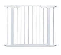 MidWest Homes for Pets 75.9cm High Walk-thru White Steel Pet Gate, Expands to 96.5cm Wide, Includes 7.6cm Extensions