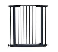 MidWest Homes for Pets 99.4cm High Walk-thru Graphite Steel Pet Gate, Expands to 96.5cm Wide, Includes 7.6cm Extensions
