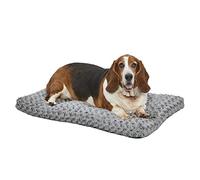 MidWest Homes for Pets Intermediate QuietTime Deluxe Gray Ombré Swirl Plush Pet Bed, Machine Washable, Non-Skid Bottom, Soft Crate Mat for 91 cm Crates