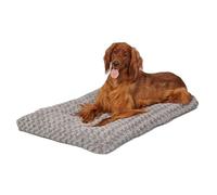 MidWest Homes for Pets Large QuietTime Deluxe Gray Ombré Swirl Plush Pet Bed, Machine Washable, Non-Skid Bottom, Soft Crate Mat for 106 cm Crates