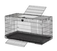 MidWest Homes for Pets Medium Wabbitat Rabbit Cage, Grid Mesh Floor, Removable Tray, Top & Front Door Access, Rust Resistant Finish, No Tools Required