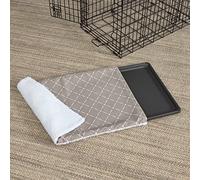 MidWest Homes for Pets Quiet Time Reversible Crate Pan Cover 42' Mushroom Diamond/Fleece