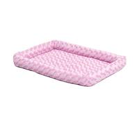 MidWest Homes for Pets Bolster Dog Bed 45.72 cm (18-Inch) Long Dog Bed or Cat Bed w/ Comfortable Bolster; Ideal for "Toy" Dog Breeds; Pink; Model 40218-PK