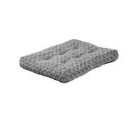 MidWest Homes for Pets Small QuietTime Deluxe Gray Ombré Swirl Plush Pet Bed, Machine Washable, Non-Skid Bottom, Soft Crate Mat for 61 cm Crates