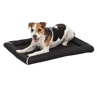 MidWest Homes for Pets Small QuietTime MAXX Ultra-Rugged Dog Bed, Water & Odor Resistant, Bolstered Edge, Non-Slip Bottom, Fits 61 cm Crates, Black