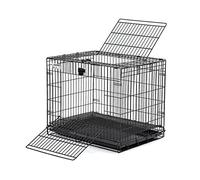 MidWest Homes for Pets Small Wabbitat Rabbit Cage, Grid Mesh Floor, Removable Tray, Top & Front Door Access, Rust Resistant Finish, No Tools Required