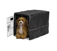 MidWest Homes for Pets XS Dog Crate Cover, Black Polyester Privacy Kennel Cover Fits Most 59 cm Crates, Machine Washable, Reduces Barking & Chewing, CVR-22