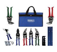 Midwest HVAC Tool Kit - 9 Piece Set Includes Aviation Snips & More, Made in The USA - MWT-HVACKIT03