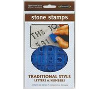 Midwest Products Plastic Stone Stamps-Traditional Style Letters and Numbers, by The Yard