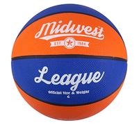 Midwest Unisex's League Basketball, Blue/Orange, Size 5