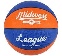 Midwest Unisex's League Basketball, Blue/Orange, Size 7