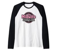 Midwife Cradling Future Empowering Mothers Raglan Baseball Tee