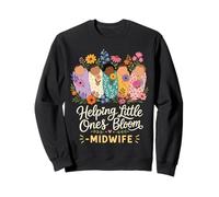 Midwife Cute Labor Delivery Baby Birth Sweatshirt