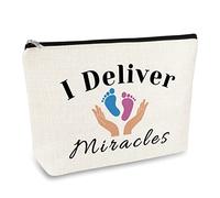 Midwife Gift Cosmetic Bag Gift for Women Doula Nurse Gift OBGYN Doctor Thank You Gifts Makeup Bag Appreciation Gift for Midwife Doula Labor Delivery Nurse OB Doctor Make Up Pouch Travel Toiletry Pouch
