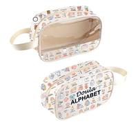 Midwife Gift Doula Thank You Gift Doula Alphabet Clear Cosmetic Bag for Midwife L&D Nurse OBGYN (DoulaBag)
