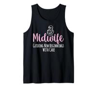 Midwife Guiding New Beginnings with Care - Midwifery Gifts Tank Top