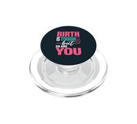 Midwife Positive Labor Delivery Birth Doula PopSockets PopGrip for MagSafe