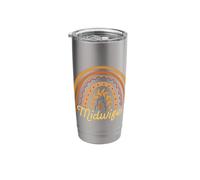 Midwife - Rainbow Doula Midwifery Labor Assistant Midwives Stainless Steel Insulated Tumbler