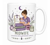 Midwife Supporting Birth Empowering Families Ceramic Coffee Mug Gift Mug