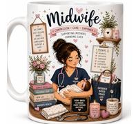 Midwife Supporting Mothers Changing Lives Ceramic Coffee Mug Gift Mug
