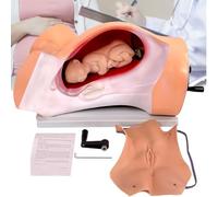 Midwifery Delivery Training Model, Advanced Anatomy Childbirth Simulator Manikin, with Mechanical Transmission Handle, Delivery Process Demonstration Teaching Model, Birth Education Tools, for Study