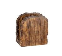 Mie Creations Farmhouse Wood Napkin Holder for Table, Thanksgiving, Christmas Holidays Décor | Antique Wooden Heavy, Rustic, Upright Paper Tissue Dispenser Tabletop Kitchen, Restaurant, Bar, Cocktail