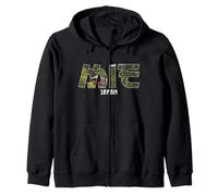 Mie Prefecture japan Mie City Established vintage Design Zip Hoodie
