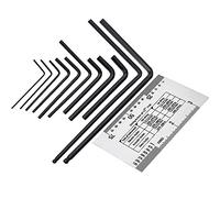 MIECOO 12PCS Guitar Luthier Repair Tool Kit, Includes 11PCS Guitar Bass Neck Bridge Nut Screw Adjustment Truss Rod Allen Wrenches and Guitar String Action Ruler Gauge for Guitar & Bass