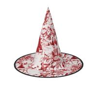 MIEKGPS Animal Wilderness Bear Deer print Halloween Witch Hat Wizard Hat Decoration Accessories Party Cosplay Foldable