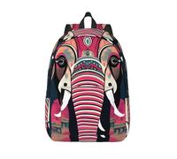 MIEKGPS Bohemian Elephant Pattern Print Travel Backpack Classic Stylish Casual Daypack Bag Travel for Women Men, blackone, M