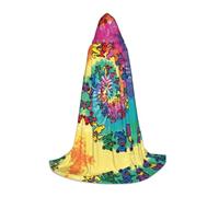 MIEKGPS Dancing thanksgiving bear Print Small size Hooded Cloak Halloween Costume, Robe Cape,Halloween Cosplay Witch
