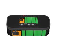 MIEKGPS I Love Garbage Trucks print Makeup Bag Cosmetic Bag Large Capacity Pencil Case Pouch Organizer Portable Bag