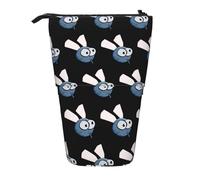 MIEKGPS Insect Wings Eyes Cartoon print Stand Pencil Holder Telescopic Cute Pencil Case fun Cosmetic Portable Makeup Bag