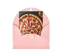 MIEKGPS Large Pizza All-Occasion Card Birthday Thank You Sympathy Christmas Greeting Cards Envelopes