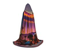 MIEKGPS Las Vegas Sunset 1 Print Small size Hooded Cloak Halloween Costume, Robe Cape,Halloween Cosplay Witch