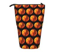 MIEKGPS mars planet print Stand Pencil Holder Telescopic Cute Pencil Case fun Cosmetic Portable Makeup Bag