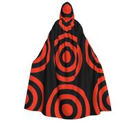 MIEKGPS vector design target Print Large Hooded Cloak Halloween Costume, Long Robe Cape Costume for Adults Women Men