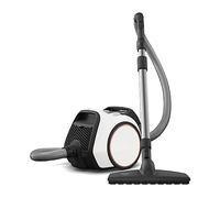Miele Boost CX1 Parquet - Performance, Compact and Handy Vacuum Cleaner with Vortex Technology and HEPA Filter, Parquet Brush, White & Rose Gold with Tinted Collector