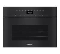 Miele DGC 7440 HCX Pro Handleless Compact Combination Steam Oven - Obsidian Black
