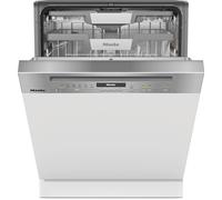 Miele G 7210 SCi EDST/CLST Semi Integrated Full Size Dishwasher - Stainless Steel Control Panel with Fixed Door Hinge Kit - A Rated, Stainless Steel