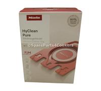 MIELE Genuine HyClean Pure Vacuum Pack of 4 Cleaner Bags 12421140 MLE12421140