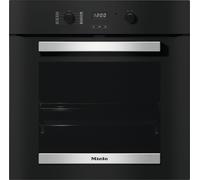 Miele H2455BP ContourLine Pyrolytic Built In Single Oven - BLACK
