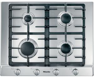 Miele KM2010 65cm Gas Hob - Clean Steel, Stainless Steel