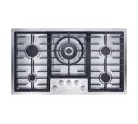 Miele KM2354 89cm Gas Hob - Stainless Steel, Stainless Steel
