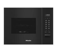 Miele M 2224 SC 17 Litre 0cm High, Built In Microwave With Grill - Black, Black