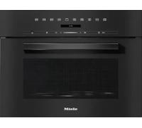 Miele M7244TC 45cm High Obsidian Black Built-In Microwave Oven