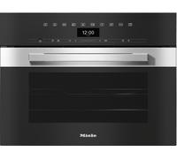 Miele PureLine DGC7440HCPROCLST Clean Steel Built-In Compact Steam Combination Oven